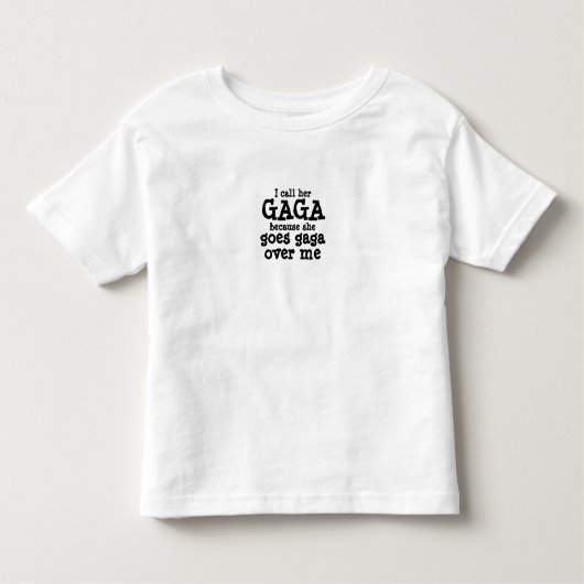 ガガシャツ幼児の母の日おばあちゃん トドラーTシャツ (正面)