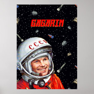 ガガリン宇宙アート[ソビエトワベ] – ガガリン ポスター