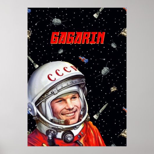 ガガリン宇宙アート[Sovietwave] — Gagarin ポスター (正面)