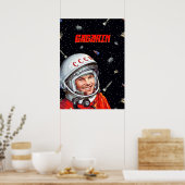 ガガリン宇宙アート[Sovietwave] — Gagarin ポスター (キッチン)