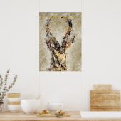 ガクゼルヴィンテージプリントウォールアート ポスター (キッチン)