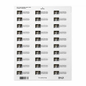 ガグルオブホワイトダックス差出人住所 ラベル (フルシート)