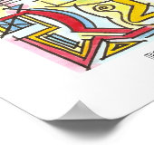 ガゲトリーファイブボーモダンハウスジオメトリックウォーター色 ポスター (角)