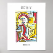 ガゲトリーファイブボーモダンハウスジオメトリックウォーター色 ポスター (正面)