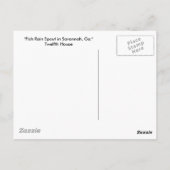 ガサバンナで魚の雨が噴出。 ポストカード (裏面)