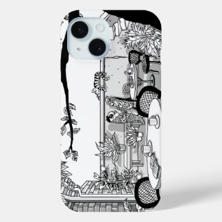 ガサンドンライブラリヴィレッジムラルiPhoneケース iPhone 15ケース