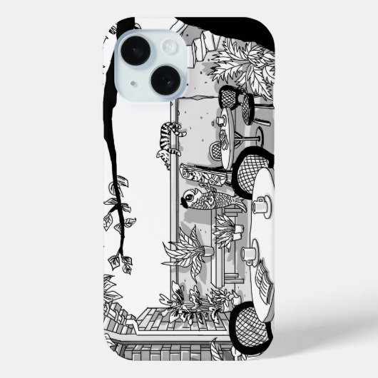 ガサンドンライブラリヴィレッジムラルiPhoneケース Case-Mate iPhoneケース (裏面)