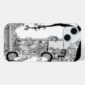 ガサンドンライブラリヴィレッジムラルiPhoneケース Case-Mate iPhoneケース (裏面 (横))