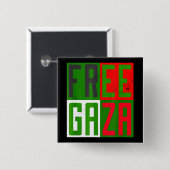 ガザの自由な大量虐殺 缶バッジ (正面&裏面)