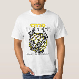 ガザの飢餓を止めろ 封鎖による飢餓 Tシャツ
