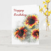 ガザニアのバースデー・カード カード (黄色い花)