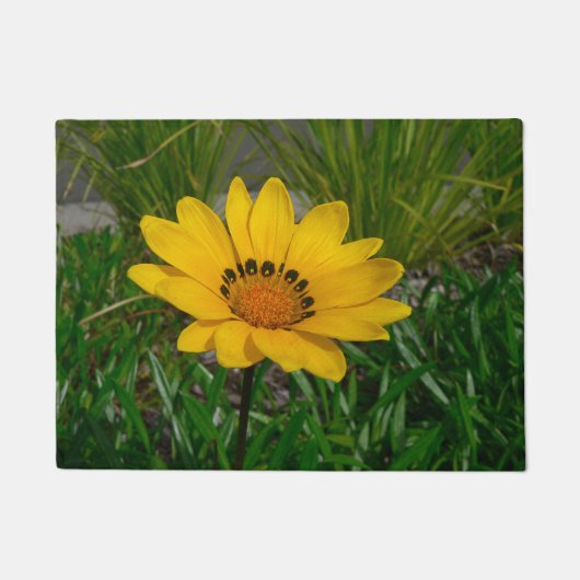 ガザニアの花 ドアマット (正面)