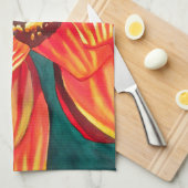 ガザニア砂漠の花アートby Sacha Grossel キッチンタオル (四つ折り)