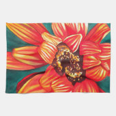 ガザニア砂漠の花アートby Sacha Grossel キッチンタオル (横)