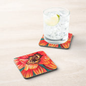 ガザニア砂漠の花アートby Sacha Grossel コースター (右側)