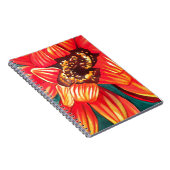 ガザニア砂漠の花アートby Sacha Grossel ノートブック (右側)