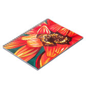 ガザニア砂漠の花アートby Sacha Grossel ノートブック (左側)