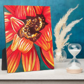 ガザニア砂漠の花アートby Sacha Grossel フォトプラーク (側面)