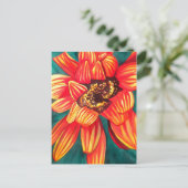 ガザニア砂漠の花アートby Sacha Grossel ポストカード (スタンド正面)
