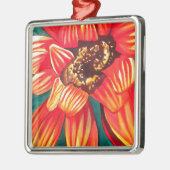 ガザニア砂漠の花アートby Sacha Grossel メタルオーナメント (左)