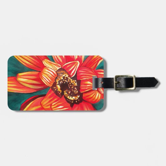 ガザニア砂漠の花アートby Sacha Grossel ラゲッジタグ (正面横)