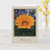 ガザニア-花シリーズ カード (黄色い花)