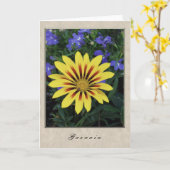 ガザニア-花シリーズ カード (黄色い花)
