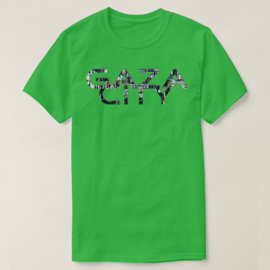 ガザ市 Tシャツ (デザイン正面)