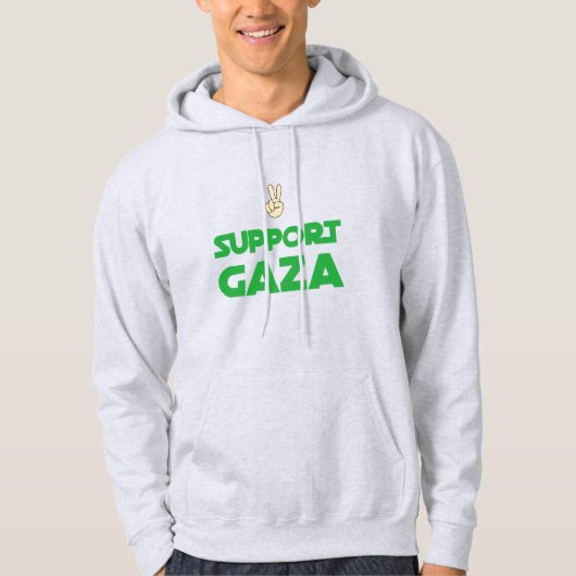 ガザ支援ジェノサイドTシャツ パーカ (正面)