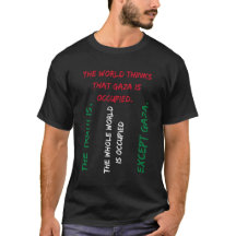 ガザ救えTシャツ、パレスチナ自由 Tee - フラッグカラー