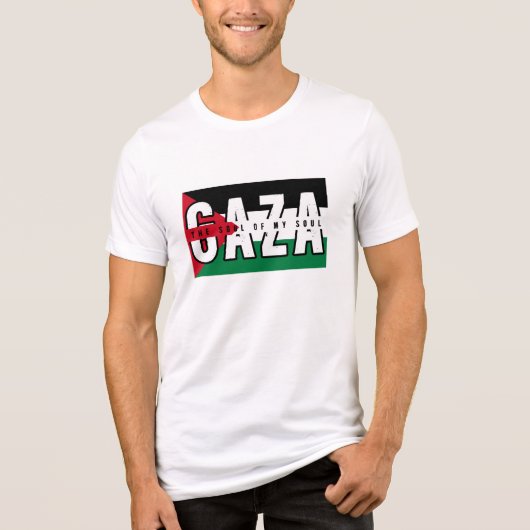 ガザ私の魂 トライブレンドTシャツ (正面)