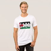 ガザ私の魂 トライブレンドTシャツ (正面全面)
