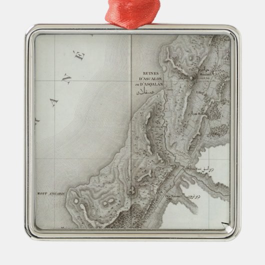 ガザ、イスラエル共和国 メタルオーナメント (正面)