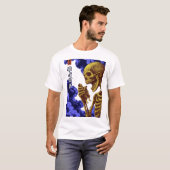 ガシャドクロ妖怪:飢えた巨大骨 skeleton神話 tシャツ (正面フル)