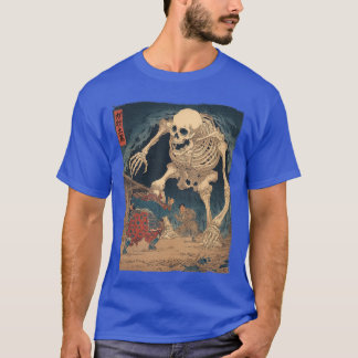 ガシャドクロ 巨大スケルトン 妖怪 日本のホラーA Tシャツ