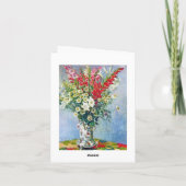 ガジオラスリリーとダシーズクロードモネのブーケ カード (裏面)