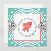 ガジングフィッシュサンテグジュペリ引用文ヴァレンタインアクア シーズンカード (正面/裏面)