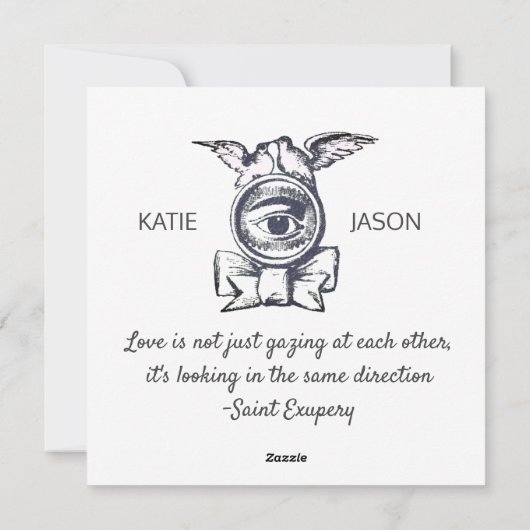 ガジングフィッシュサンテグジュペリ引用文ヴァレンタインアクア シーズンカード (裏面)