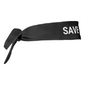 ガジ救ア白黒カスタム文字ミニマル タイヘッドバンド (回転270)