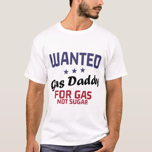 ガスおもしろいパパが求めていたガス価格 Tシャツ (正面)