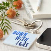 ガスでダウン キーホルダー (正面右)