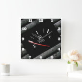 ガスのゲージの表示器 スクエア壁時計 (ホーム)
