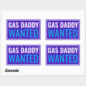ガスのパパが指名手配 長方形シール (シート)