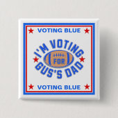 ガスのパパ 缶バッジ (正面)