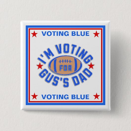 ガスのパパ 缶バッジ (正面)