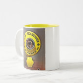 ガスはコーヒー・マグを掃除します ツートーンマグカップ (正面左)
