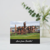 ガスは公園のシアトルの郵便はがきを働かせます ポストカード (スタンド正面)