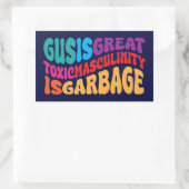 ガスは有毒素晴らし性の男性的な性質で毒性がある 長方形シール (バッグ)