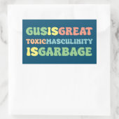 ガスは有毒素晴らし性の男性的な性質で毒性がある 長方形シール (バッグ)