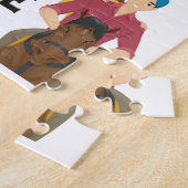 ガスやEVなどの馬のジョーク買ギフトを買う余裕がない ジグソーパズル (側面)